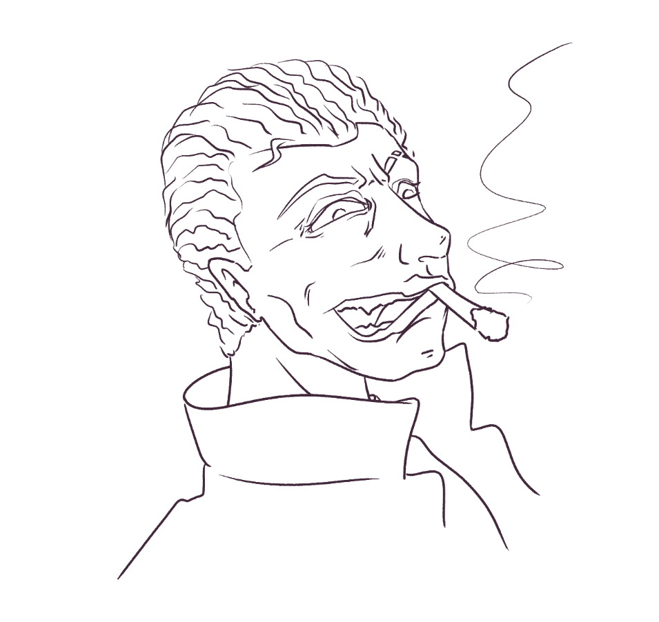 Spike sketchy portrait
