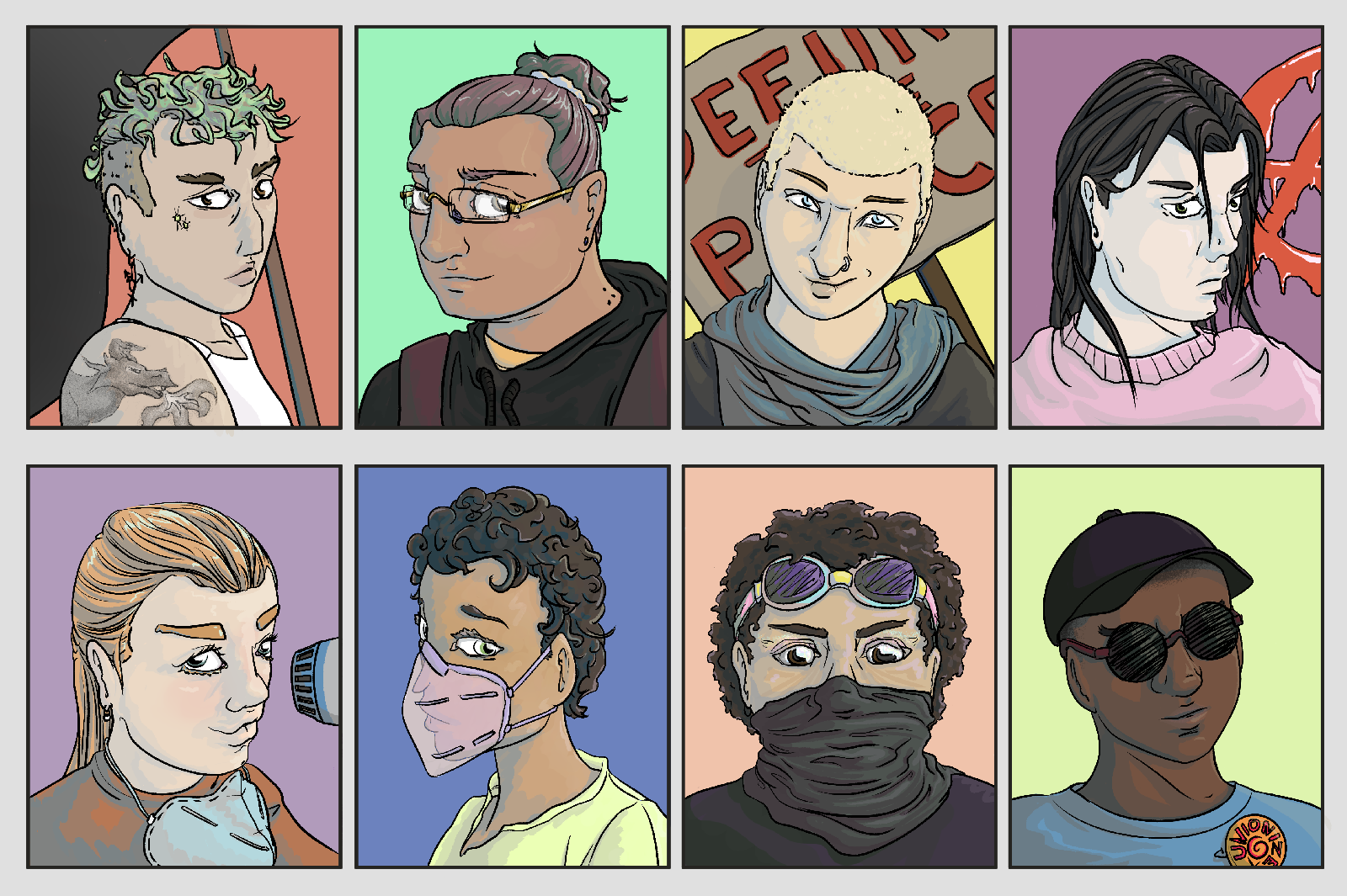 Character Portraits Pack - Protest Theme
