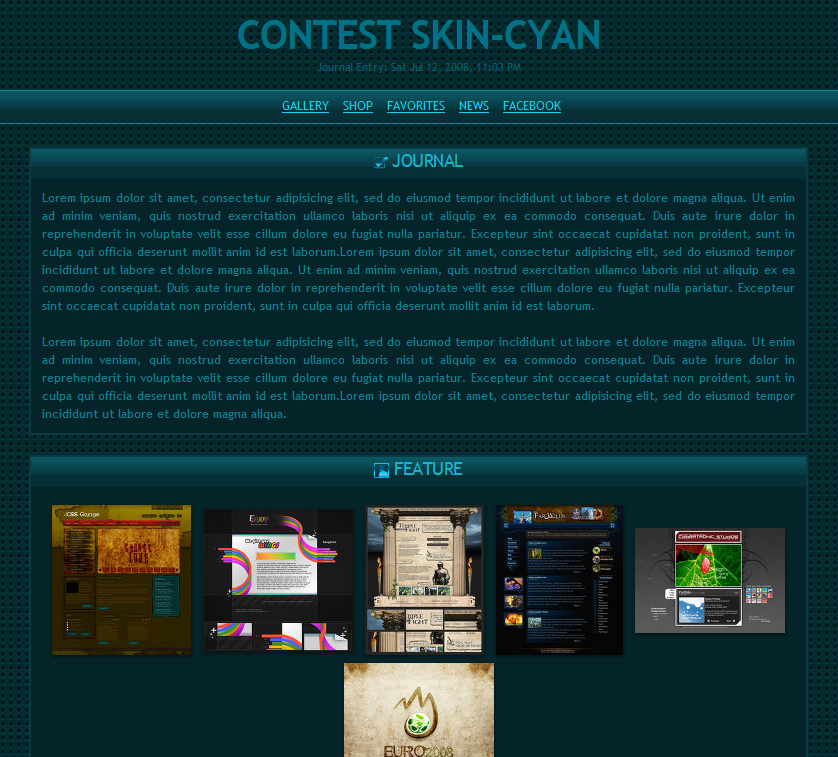 Journal Contest:: Cyan Skin