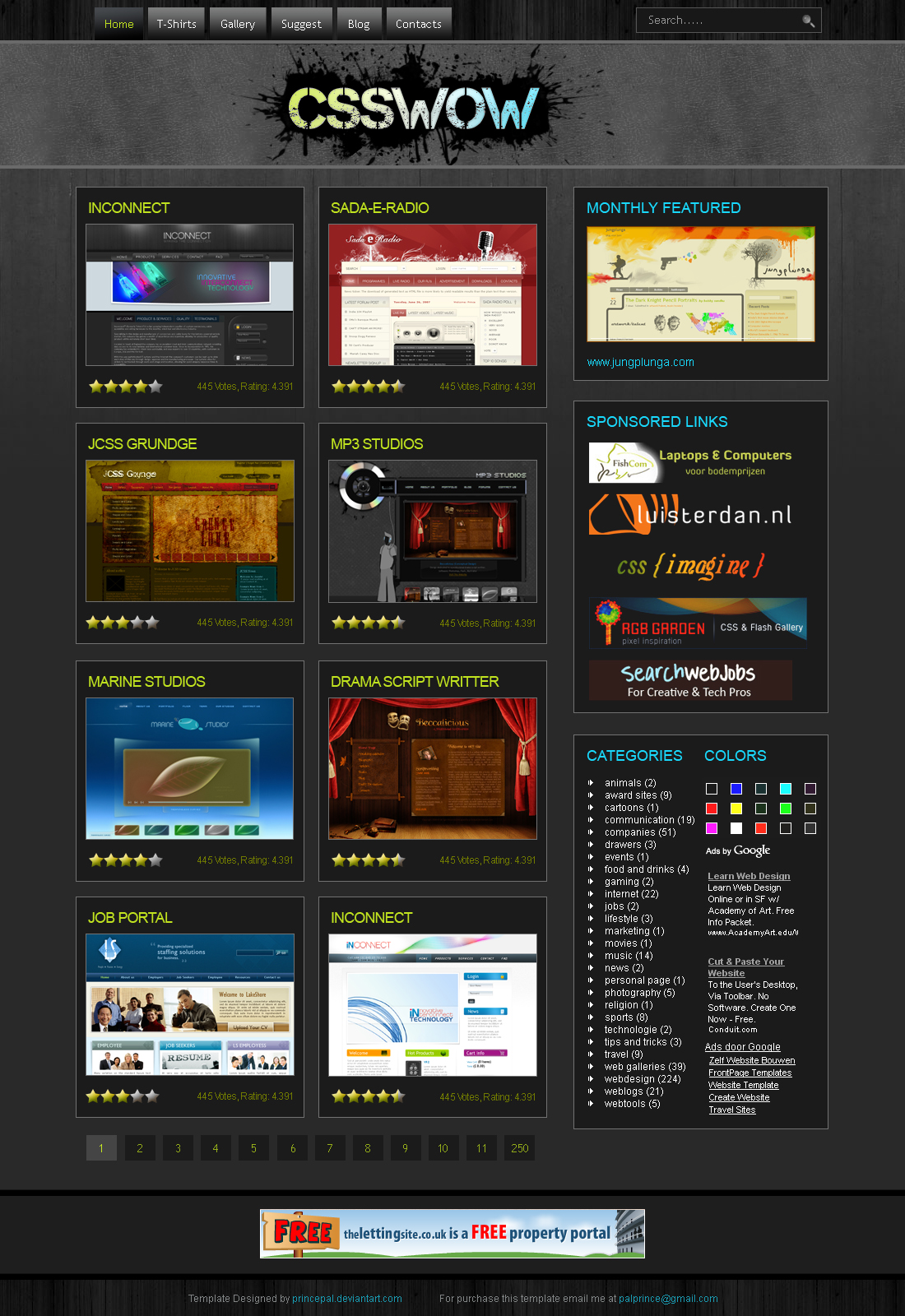 cssWOW:: Black Css Gallery