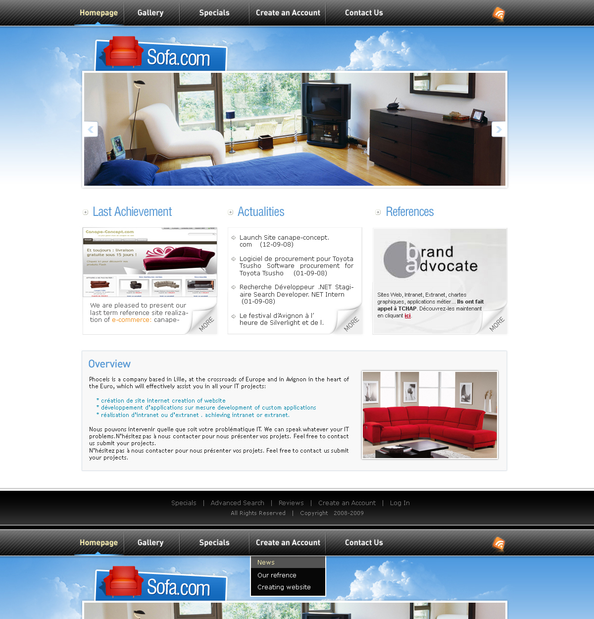 Joomla Furniture Studio Design