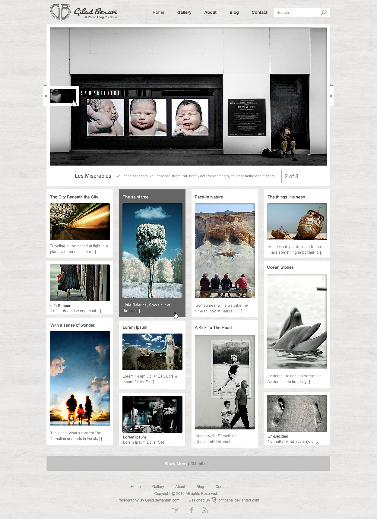 Wordpress Photo Blog Template