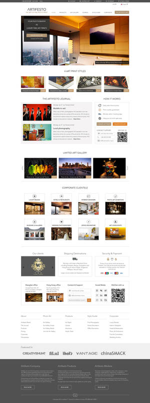 Website Redesign of www.artifesto.cn