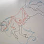 Armored Unicorn Outline 2