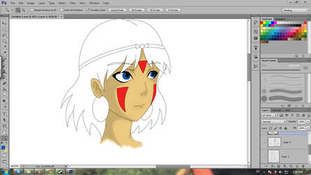 san from princess mononoke (shading progress?)