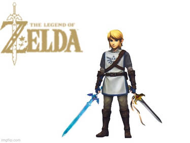 Link Using Both Master Sword and Four Sword