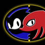 Sonic and Knuckles logo emboss