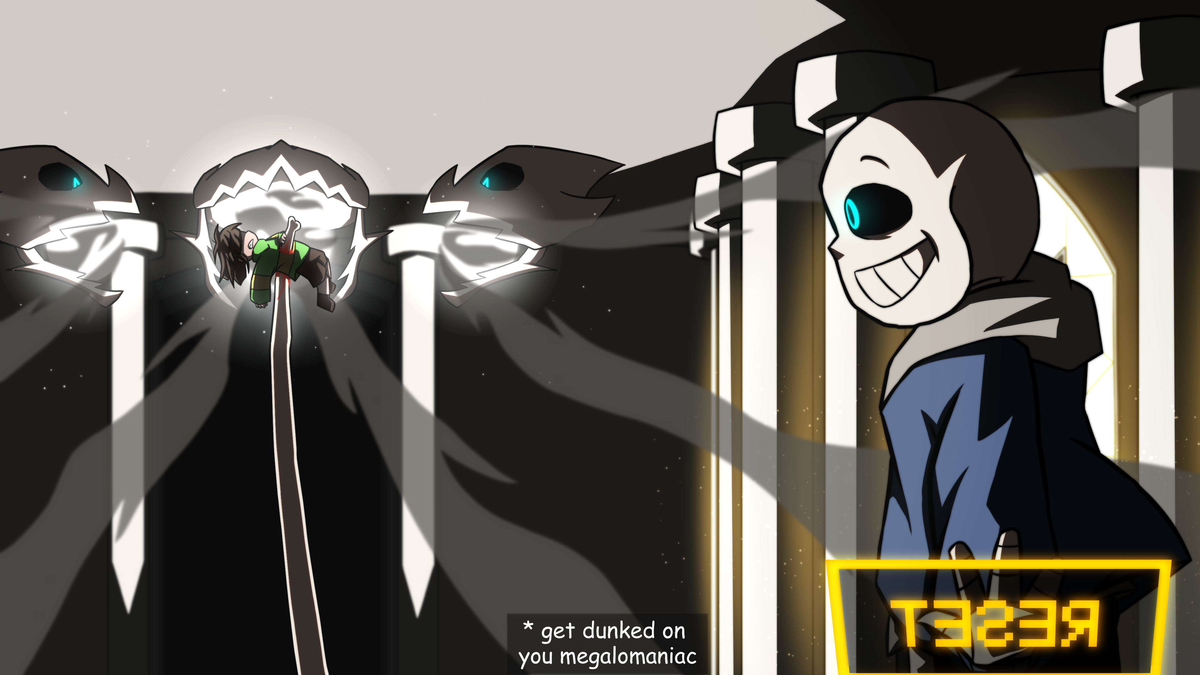 Megalomaniac Gets Dunked On Glitchtale Fan Art By Senasa231 On Deviantart Megalomaniac Gets Dunked On Glitchtale Fan Art By Senasa231 On Deviantart