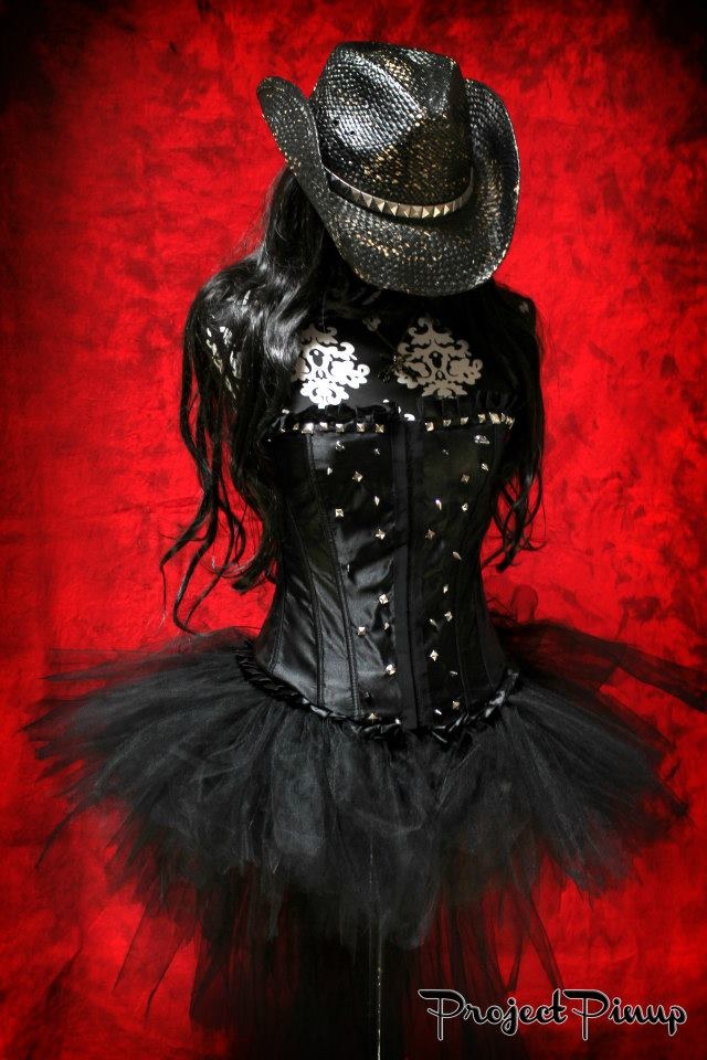 Spiked corset and tutu outfit by Projectpinup on DeviantArt