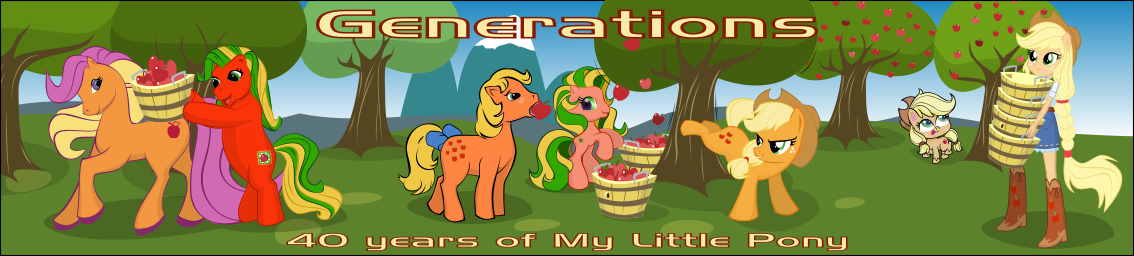 Applejack Generations by Fhaolan on DeviantArt Applejack Generations by Fhaolan on DeviantArt
