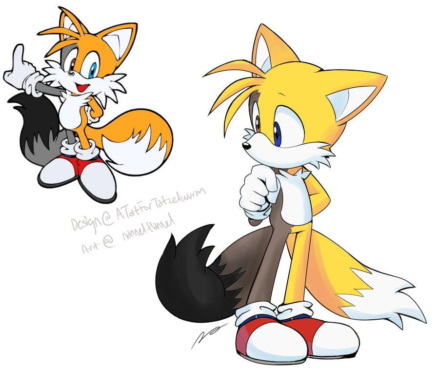 First fox. Тейлз Кицунэ Соник. Sonic Tails Kitsune. Tails 1993. Тэнгл и Тейлз из Соника.