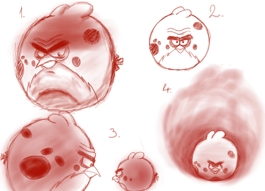 Angry Birds Sketch Dump: Terence