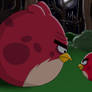 Angry Birds Fanart: Red And Terence's Conflict