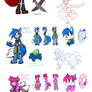 My characters: Sonic Boom style