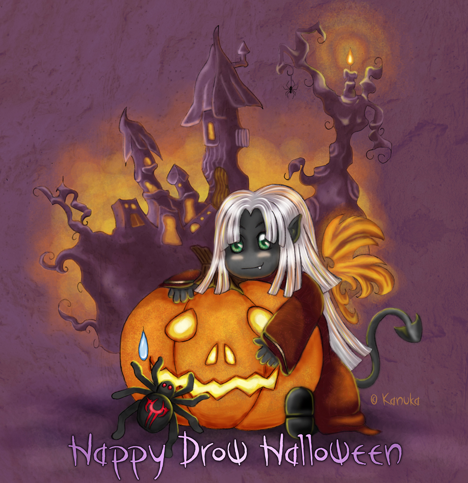 My Drow Halloween greetings