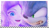 SonicXGhost Girl Stamp by MammaCarnage