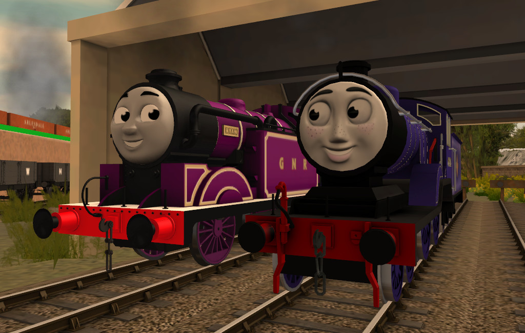 Two Purple Engines