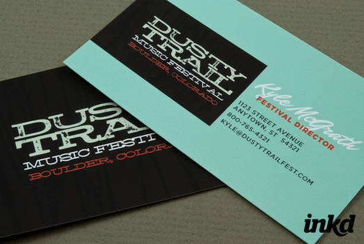 Music Festival Business Card