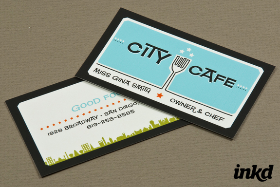 Retro Restaurant Business Card