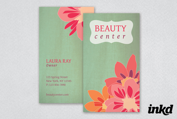 Floral Beauty Business Card