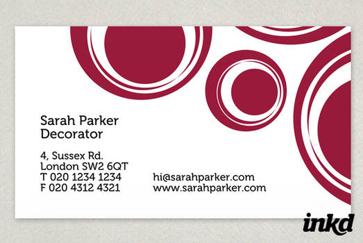 Classic Circles Business Card