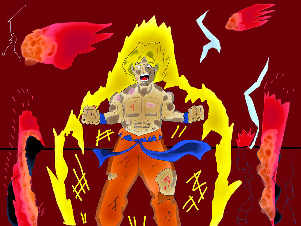 Goku Rage Ufc Goku's Rage Dying Namek by MrChinup on DeviantArt