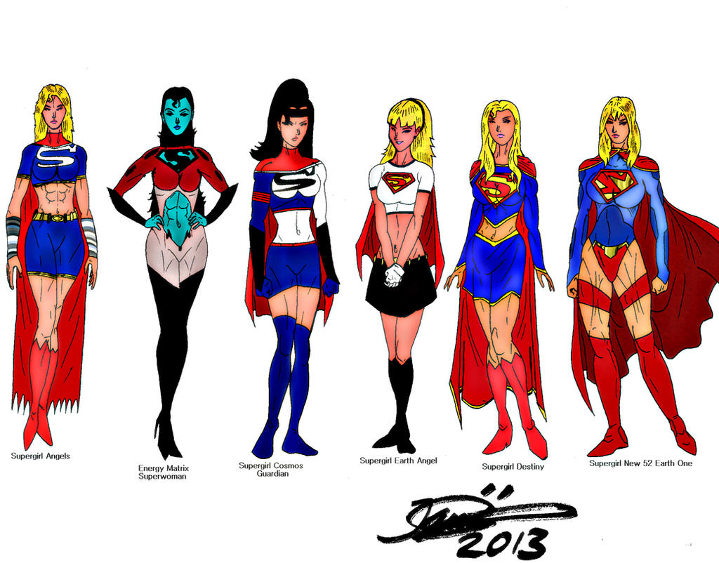 Supergirl fan and original costumes