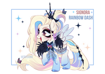 Pony Adopt [fusion Signora x Rainbow dash]