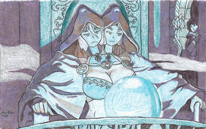 Arianthe and Anthea Pondering their Orb by Au-Plau-Se