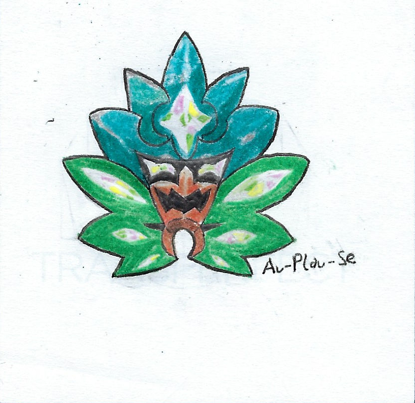 Ogerpon's Teal Mask - Colored by Au-Plau-Se on DeviantArt