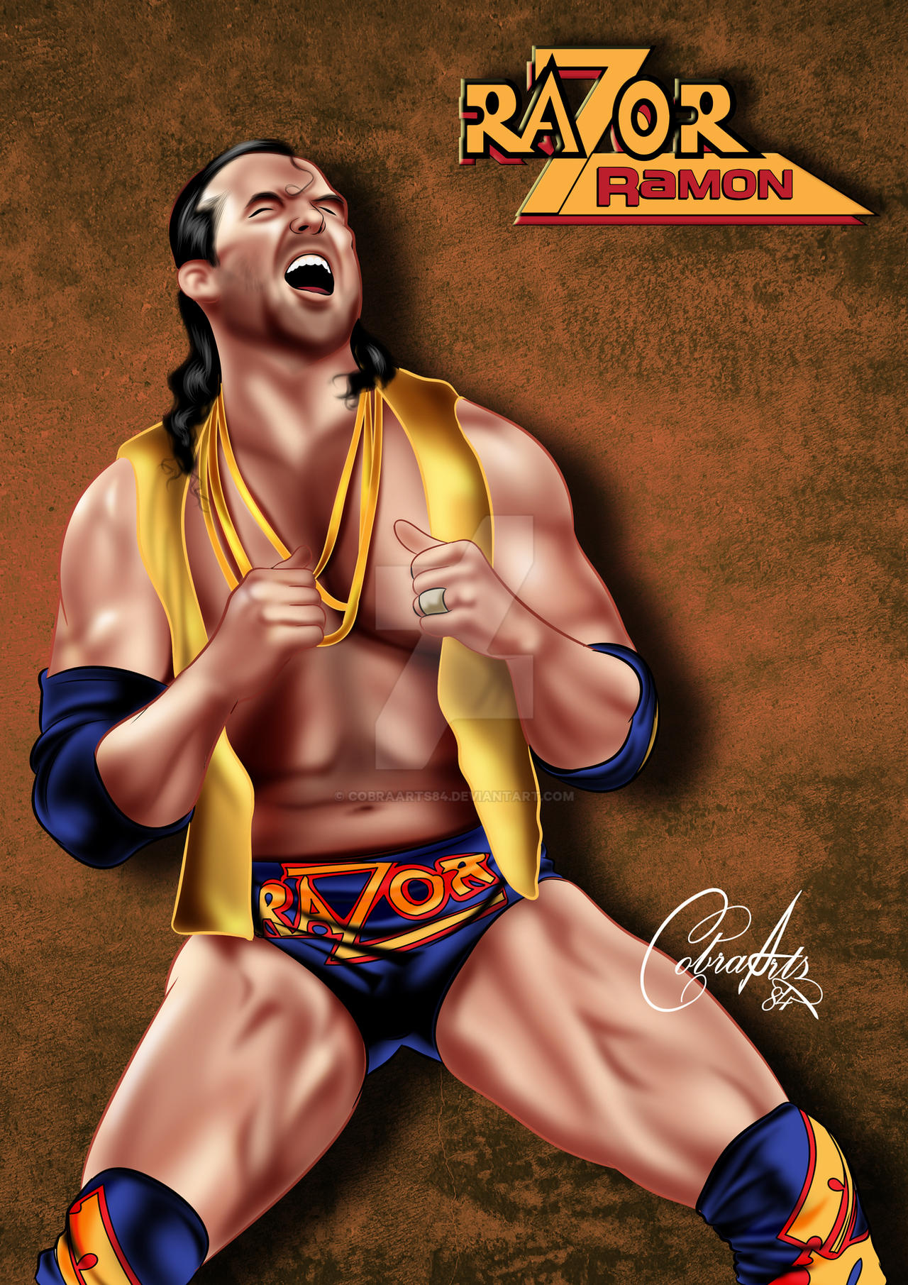 80s Mullet Razor Ramon WWE Legend Razor Ramon by CobraArts84 on DeviantArt