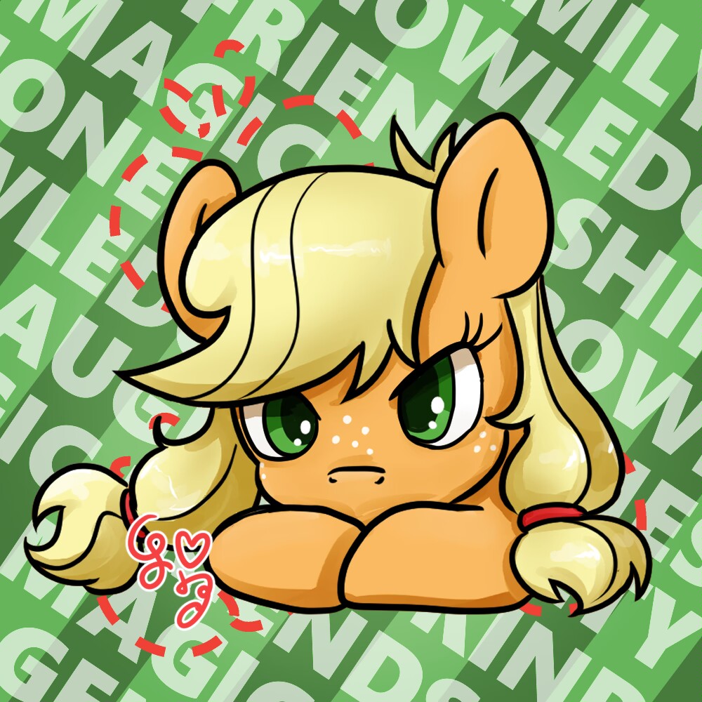 LETTERPONY06 AJ by Brellapony on DeviantArt