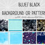 Blue -- Black Background -- Pattern Pack