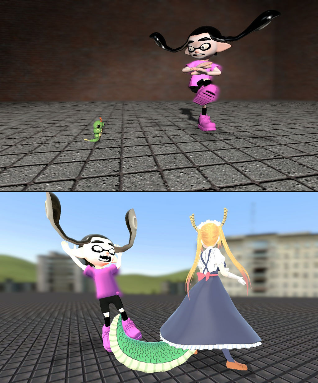 Gmod Mini Inkling Deviantart GMOD Splatoon - Courage the Cowardly Inkling by thebestmlTBM on DeviantArt