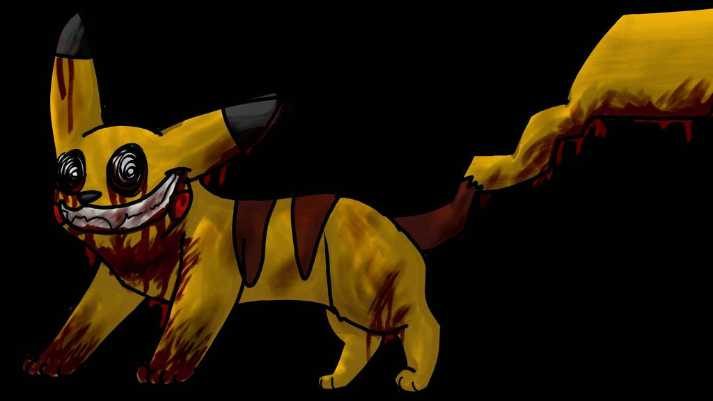Creepy Pikachu by NuttailMoon on DeviantArt