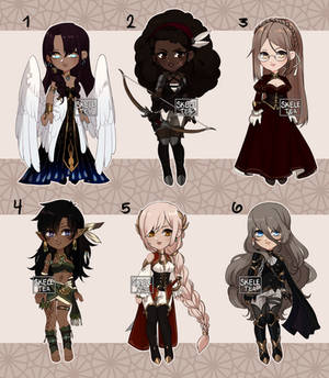 [Adopts] Semi-Chibis | Flat | closed