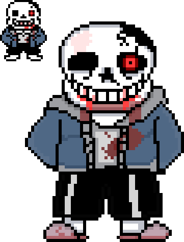 Au Pixel art(horrortale sans)