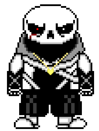 Double cross sans pixel art