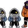 AT!Sans + (my headcanon) AS!Papyrus Sprites