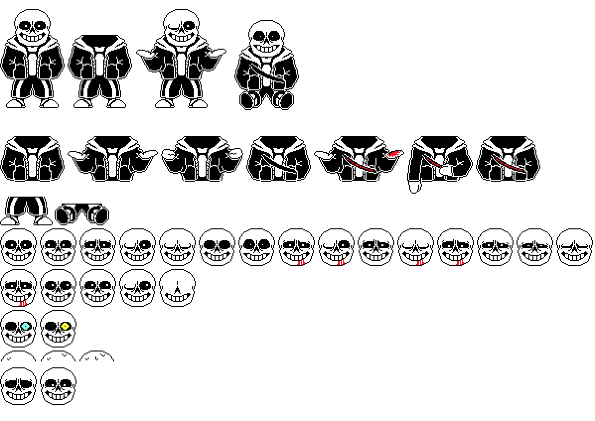 Pixilart - Sans battle sprite by RJW3009