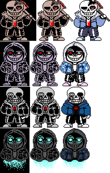 Killer Sans] HeadCanon Sprite by Mlarko on DeviantArt