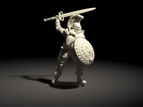 Adventurer - fighter/knight - DnD style miniature.