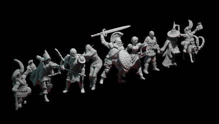 Adventurers - DnD style miniatures.