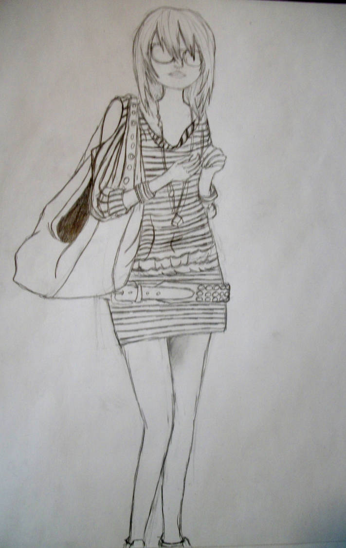 Model Drawing Without Color by XxGothic-AngelxX on DeviantArt