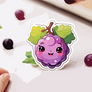 Leonardo Diffusion XL a pack of cute kawaii Grape 