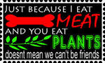 ' I eat Meat ' Stamp by WolvenRemorse