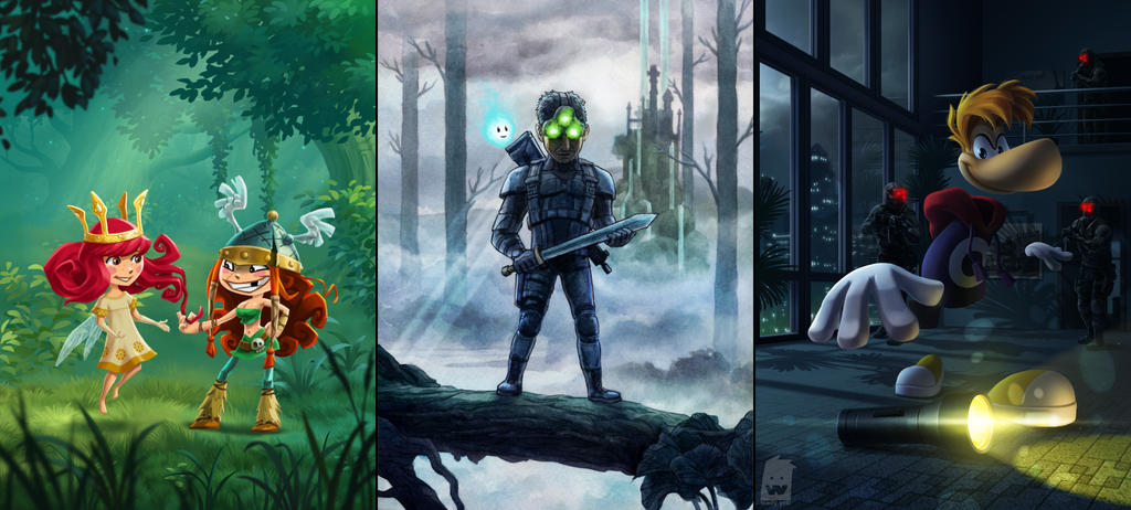 Rayman, Child of Light, Splinter Cell by WadyYeti on DeviantArt