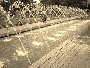 aligned fountains...