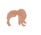 Brown pony tail w/ Braid