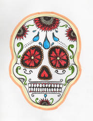 day of the dead skull uno